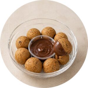 Mini Cookie Bites με πραλίνα φουντουκιού